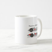 Oldtimer Deutschland 1939 Auto-Union Sielberpfeil Kaffeetasse (VorderseiteRechts)