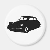 Oldtimer Ds19 Citroen La Déesse Illustration Magnet (Vorne)