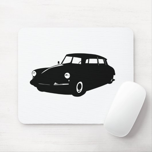 Oldtimer Ds19 Citroen La Déesse Illustration Mousepad (Mit Mouse)
