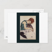 Oldtimer Egon Schiele Österreichische Malerin 1917 Postkarte (Vorne/Hinten)