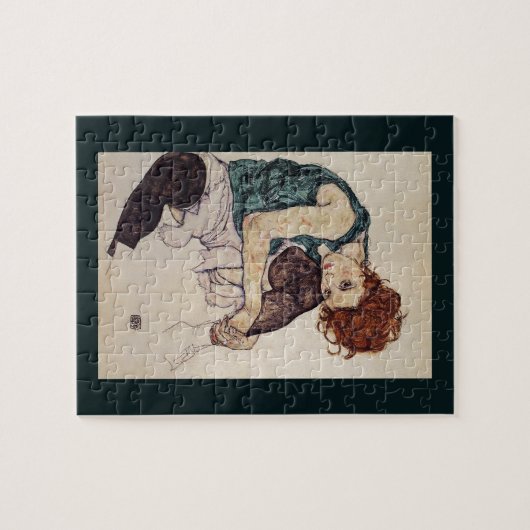 Oldtimer Egon Schiele Österreichische Malerin 1917 Puzzle (Horizontal)