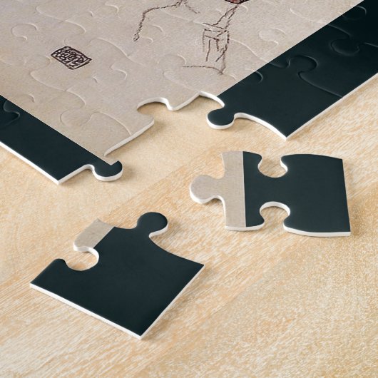 Oldtimer Egon Schiele Österreichische Malerin 1917 Puzzle (Seite)