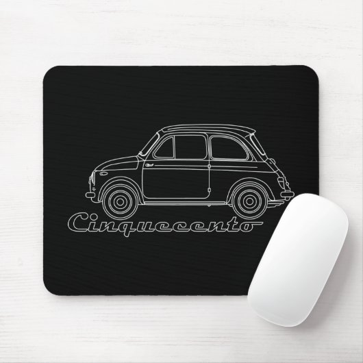 Oldtimer Fiat Cinquecento Der PUCH 500 Mousepad (Mit Mouse)