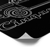 Oldtimer Fiat Cinquecento Der PUCH 500 Poster (Ecke)