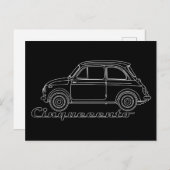 Oldtimer Fiat Cinquecento Der PUCH 500 Postkarte (Vorne/Hinten)