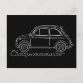 Oldtimer Fiat Cinquecento Der PUCH 500 Postkarte (Vorderseite)