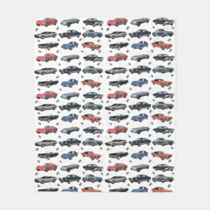 Oldtimer Fleecedecke