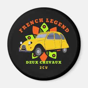 Oldtimer Französische Legende 2cv Deux Chevaux Magnet