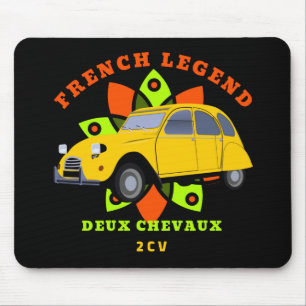 Oldtimer Französische Legende 2cv Deux Chevaux Mousepad