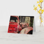 Oldtimer-Geburtstagskarte Karte (Gelbe Blume)