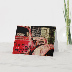 Oldtimer-Geburtstagskarte Karte