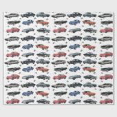 Oldtimer geschenkpapier (Flach)