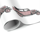 Oldtimer Geschenkpapier (Rolleneckpunkt)