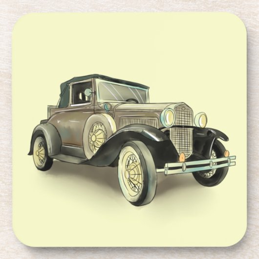 Oldtimer getränkeuntersetzer (Vorderseite)