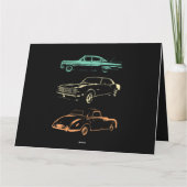 Oldtimer - Grafik Retro der 80er & 90er Karte (Rückseite)