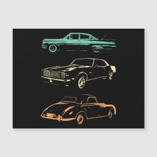 Oldtimer - Grafik Retro der 80er & 90er Magnetkarte