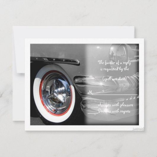 Oldtimer III uAwg RSVP Karte (Vorderseite)