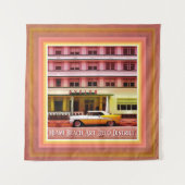 Oldtimer im Art Deco District, Miami, Florida Wandteppich (Vorderseite)