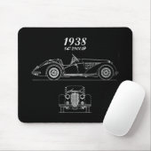 Oldtimer Italienisch Alfa Romeo 8C 2900 Mousepad (Mit Mouse)