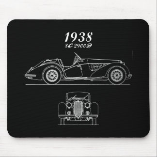 Oldtimer Italienisch Alfa Romeo 8C 2900 Mousepad