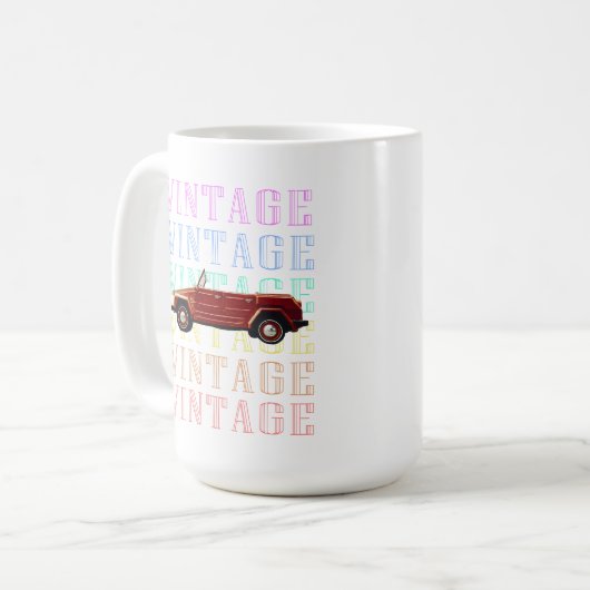 Oldtimer Kaffeetasse (Vorderseite Links)