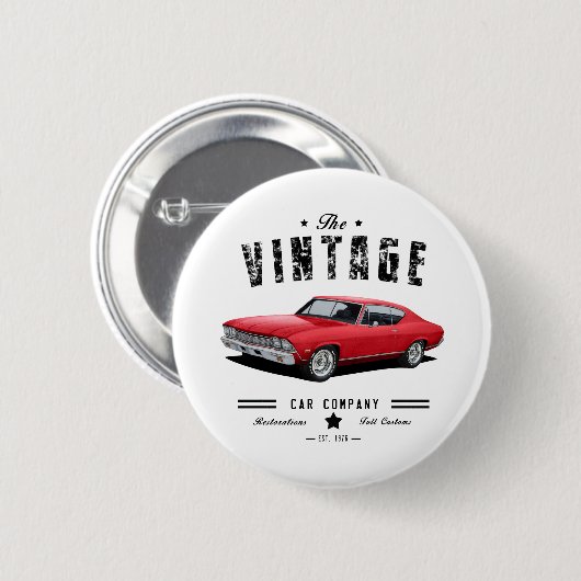 Oldtimer-Köche Button (Vorne & Hinten)
