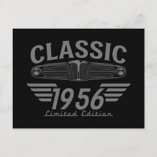 Oldtimer-Liebhaber 1956 Hergestellt in 1956 70. Ge Postkarte