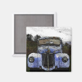 Oldtimer-LKW Magnet (Vorderseite/Rückseite)