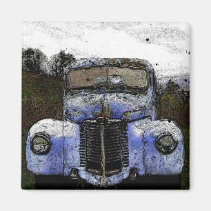 Oldtimer-LKW Magnet
