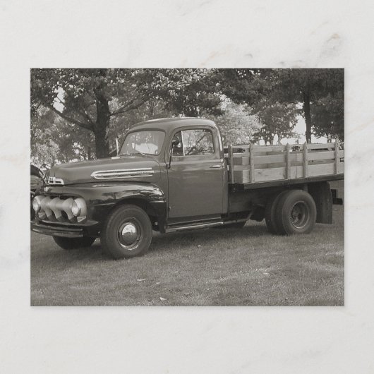 Oldtimer-LKW Postkarte (Vorderseite)