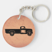 Oldtimer-LKW Schlüsselanhänger (Rückseite)