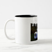 Oldtimer-LKW Zweifarbige Tasse (Links)
