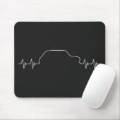 Oldtimer Mini Englischer Klassiker Herzschlag Mousepad (Mit Mouse)