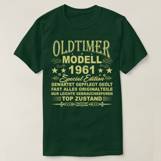 OLDTIMER MODELL BAUJAHR 1961 T-Shirt (Design vorne)