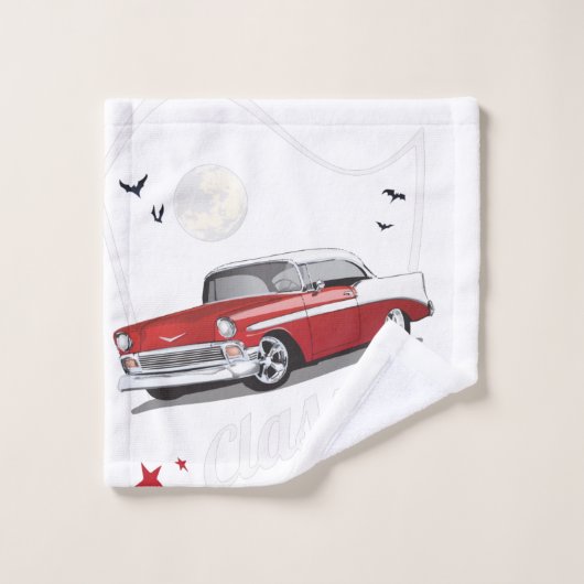 Oldtimer & Mond Badhandtuch Set (Waschlappen)