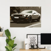 Oldtimer Muskar Dodge Challenger Auto Poster (Heimbüro)