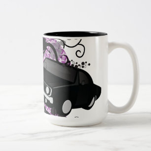 Oldtimer-Muskelauto Zweifarbige Tasse