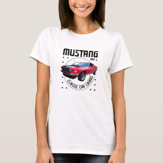 Oldtimer Mustang 1969 T-Shirt (Vorderseite)