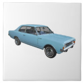 Oldtimer Opel Rekord Fliese (Vorderseite)