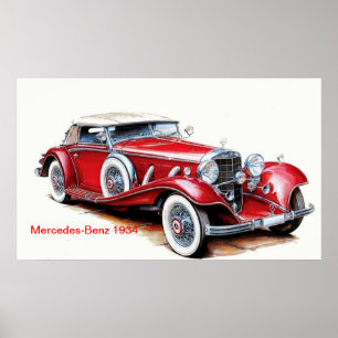 Oldtimer-Plakat Poster
