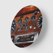 Oldtimer-Radio und -Instrumente Runde Wanduhr (Winkel)