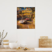 Oldtimer-Rennen Poster (Küche)