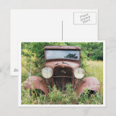 Oldtimer-Rostlaube-Fotografie Postkarte (Vorne/Hinten)