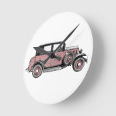 Oldtimer Runde Wanduhr (Winkel)