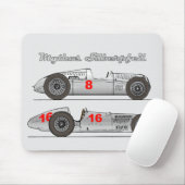 Oldtimer Silver Arrow Deutschland 1939 Auto-Gewerk Mousepad (Mit Mouse)
