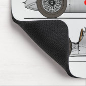 Oldtimer Silver Arrow Deutschland 1939 Auto-Union  Mousepad (Ecke)