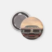 Oldtimer-Sonnenuntergangsansicht Magnet (Vorderseite/Rückseite)