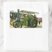 Oldtimer-Traktor Rechteckiger Aufkleber (Tasche)