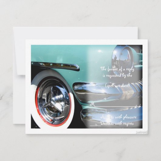 Oldtimer VI uAwg RSVP Karte (Vorderseite)