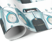 Oldtimer-Vintages Auto Geschenkpapier (Rolleneckpunkt)